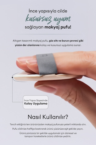 Altıgen Şekliyle Kolay Uygulama Sağlayan Makyaj Pufu Clıo Kill Cover Skin Fixer Cushion Puff 50883930