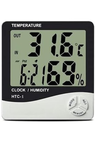 HTC-1 Dijital  Termometre Sıcaklık ve Nem Ölçer