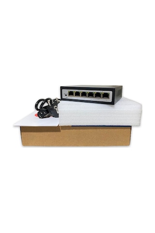 4 Port Ethernet PoE Switch, 6 Port (4+2) - 4 PoE Ports + 2 Uplink