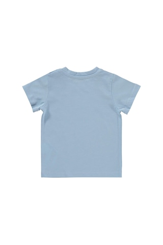 Civil Baby Balık Nakışlı 6-18 Ay Tişört - Mavi