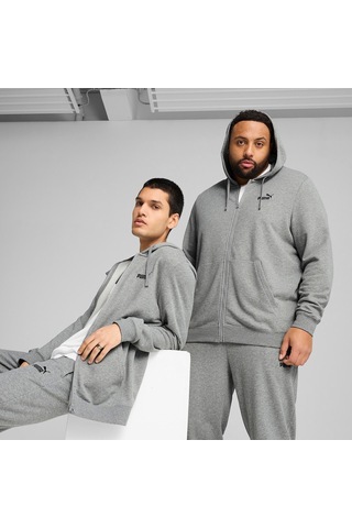 Puma Erkek Ess Full-zip Hoodie Eşofman Üst 68258803 Gri