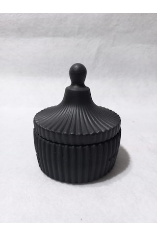 Dekoraktif Çok Amaçlı Şekerlik Siyah 01