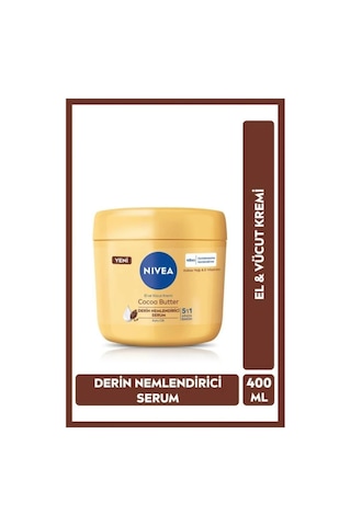 El Ve Vücut Kremi Cocoa Butter 400 Ml Nemlendirici Serum Kuru Cilt
