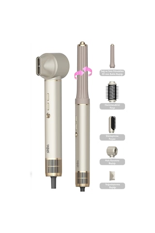 Gees Global 5in1 Air Brush Saç Kurutucu Ve Şekillendirici 1300w Gbzs