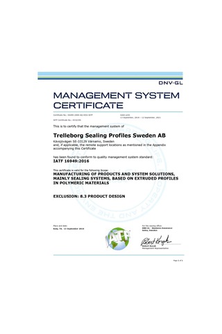 Trelleborg Kapı Contası, Araba İçin, Kapı İçin D Tipi 311024734