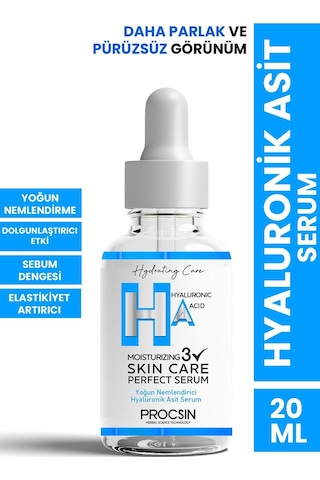 Procsın Yoğun Nemlendirici Hyaluronik Asit Serum 20 ML
