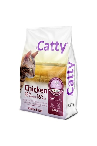 Catty Tavuklu Yavru Kedi Maması 1,5 Kg
