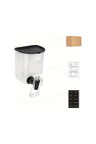 Techbloom 1 Adet Şeffaf Duvara Monte Şampuan Ve Deterjan Saklama Şişesi Black Kapaklı Mutfak Ve Banyo Organizasyonu İçin Dayanıklı Plastik Modern Tasarım 11.8x5cm Çift Kişilik