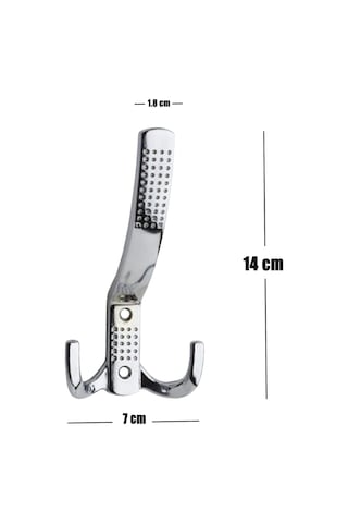 5 Adet Noktalı Portmanto Vestiyer Dolap Mobilya Kapak Askısı Zamak Krom Askı 14 Cm