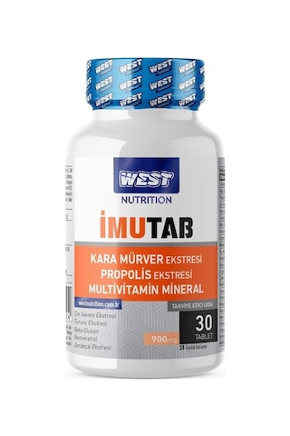 West Nutrition Imutab Multivitamin Mineral 900 Mg. 30 Tablet