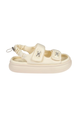 Guja Comfort Cırtlı Kadın Sandalet Gj-413-1 Bej Bej