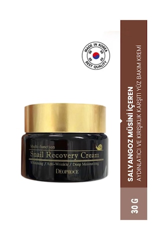 Salyangoz Müsini Içeren Aydınlatıcı Ve Kırışıklık Karşıtı Premium Yüz Bakım Kremi 30ml