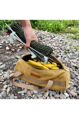 Novahub Kamp Çadırı Kurulum Kanvas Çantası - Yüksek Kaliteli Turuncu Kanvas Çanta Um44332-7 Yurt Dışından Turuncu Turuncu