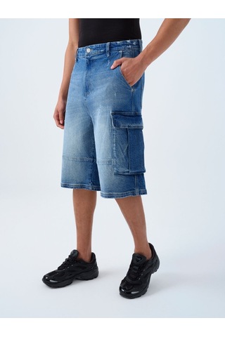 LOFT Baggy Fit Erkek Şort Lf2039608 Q1.v1 Denim