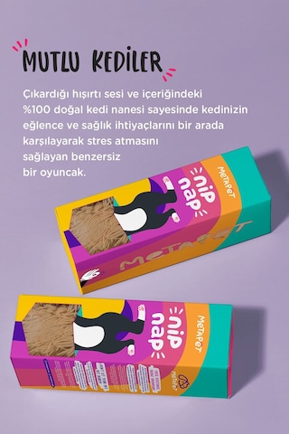 Metapet Catnipli Peluş Kedi Oyuncağı Organik Kedi Nanesi Oyuncakları