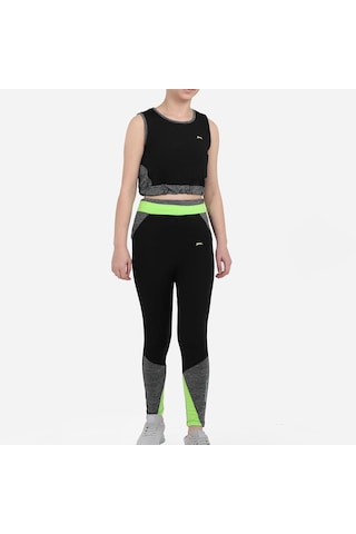 Slazenger DESI IN Kız Çocuk Tayt Takım Siyah