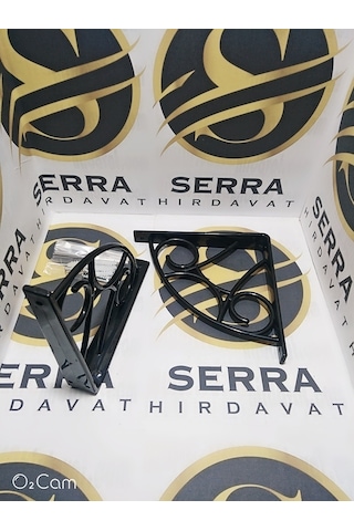 Serrahırdavat Plastik Raf Altı Ferforje (Siyah-Beyaz)