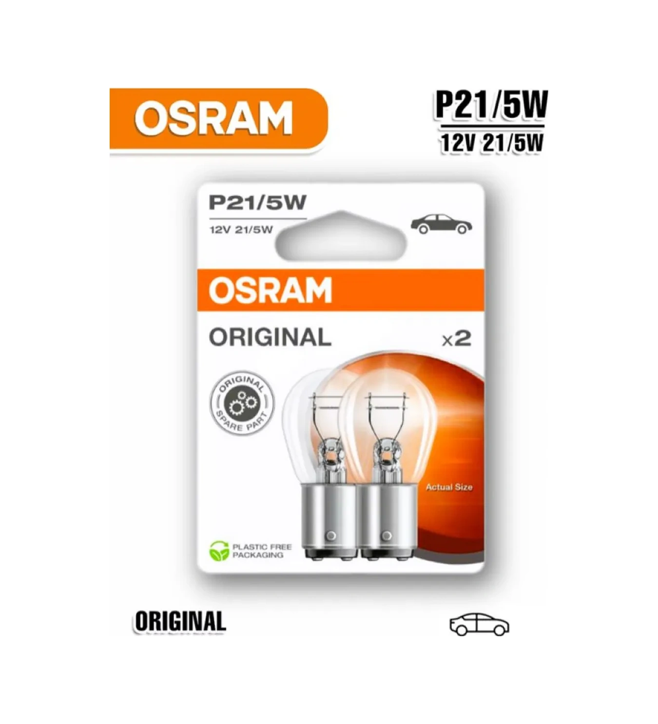 Osram Otomobil Lambası P21/5w 2 Adet Yanıp Sönen Işık Ve Stop Lambası 341671378