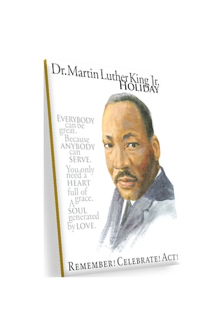 Cakasepetim Martin Luther King Ve Özlü Sözler Ahşap Mdf Tablo