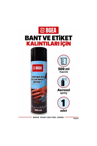 Bgea Bant Ve Etiket Sökücü 500 Ml Yapışkan İz Çıkarıcı Aerosol Sprey