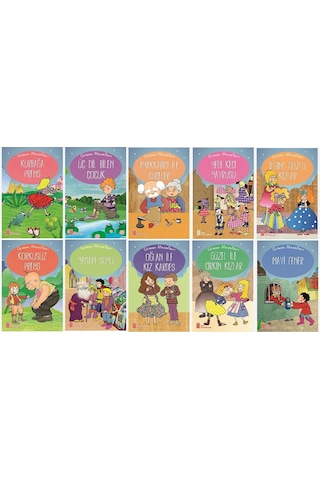 1. Sınıf Okumayı Sevdiren Renkli Resimli Hikayeler 9 - 10 Kitap