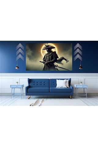 Ti-play Uzaktan Gelen 60x90cm Modern Samuray Pvc Çerçevesiz Tablo