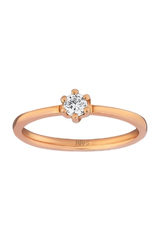 0.13 Karat Pırlanta Tektaş Yüzük