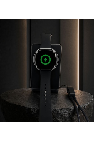 Kişiye Özel İsim Baskılı 10.000 Mah Magsafe Ve Wıreless Standlı Powerbank Siyah