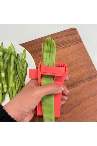 Keskin Fasulye Dilimleme Kesici Yeşil Fasulye Soyucu Rende Meyve Sebze Stringer Soyucu Fasulye Sökücü Evrensel Ev Mutfak Alet Yeşil