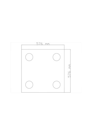 Motifpiyer Tavan Spot Göbek tsg-52-ayyıldız-kare