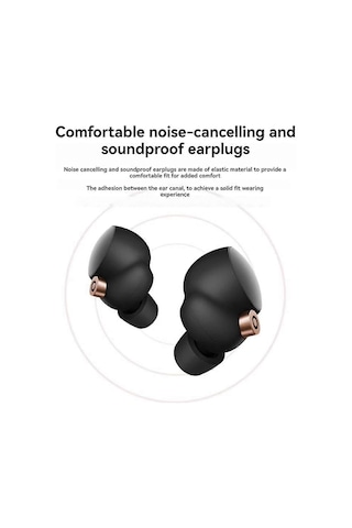 Çift Ses Yalıtımlı Ve Gürültü Önleyici Kulak Tıkacı Hafızalı Köpük Kulaklıklar -1000xm4 Bluetooth Kulaklıklar İçin Siyah-s