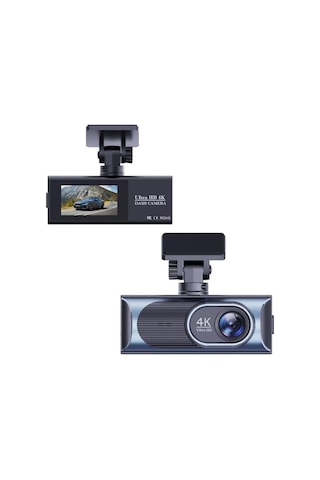 Çift Lensli Ultra Hd 4k Araç İçi Kamera Geniş Açı Wifi Uygulama Kontrolü Döngüsel Kayıt Gece Görüşlü