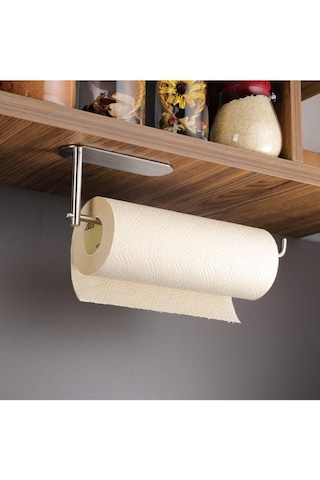 Zift Unique Paslanmaz Çelik Yapışkanlı Kağıt Havlu Askılığı Kağıt Havluluk Çelik