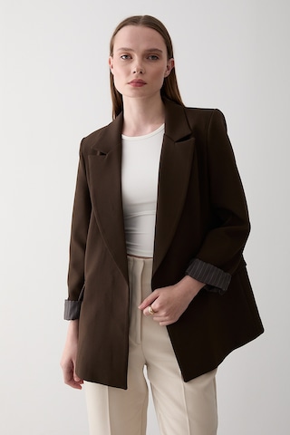 Kahverengi Blazer Ceket - 7560 Kahverengi
