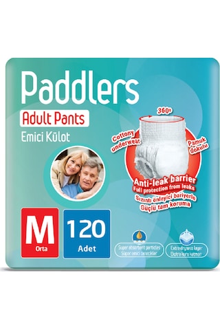 Paddlers Emici Külot Yetişkin Hasta Bezi M 120'li
