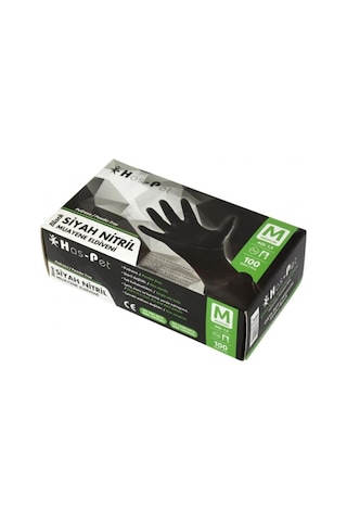 Has-pet Haspet Latex Pudrasız Eldiven Medium 100'lü Açık Mavi