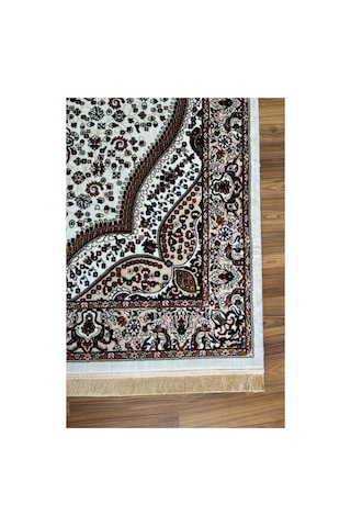 4 Metrekare - 6 Metrekare Modern Salon Ve Oturma Odası Halısı Yumuşak Doku Antialerjik Ipek Krem 4158kremkrem