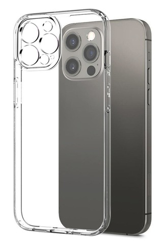 Apple Uyumlu iPhone 12 Pro Max Şeffaf Kılıf + Cam Ekran Koruyucu Seti