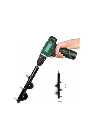 Zhltools Matkap Ucu Burgu Aparatı Toprak Delici Gübre Tohum Karıştırıcı Matkap Ucu