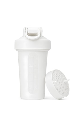 Gym Shaker 550 Ml Ölçekli Ve Sızdırmaz Kapaklı Protein Shaker Beyaz