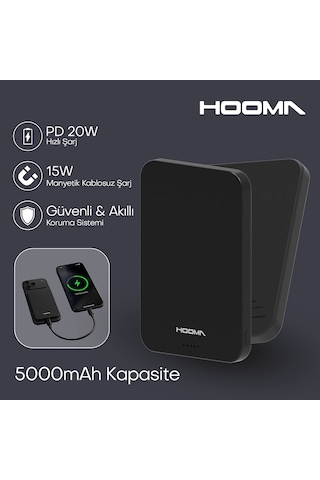 Hooma Magpulse 5 Slim 5000 Mah Powerbank Turuncu Hooma