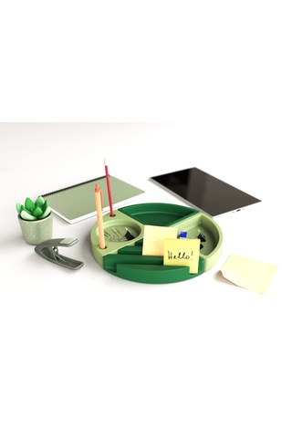 Tıdy Grıd - Desk Organizer Manyetik Modüler Mıknatıslı Masaüstü Düzenleyici Kalemlik Yeşil