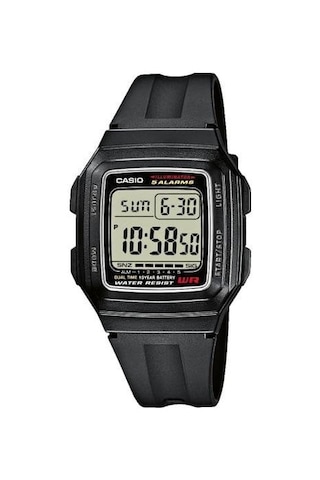 Casio F 201wa Siyah Silikon Saat Silikon Kordonu