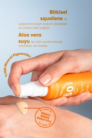 Bade Natural Renkli Güneş Koruyucu Süt SPF50 30 ML