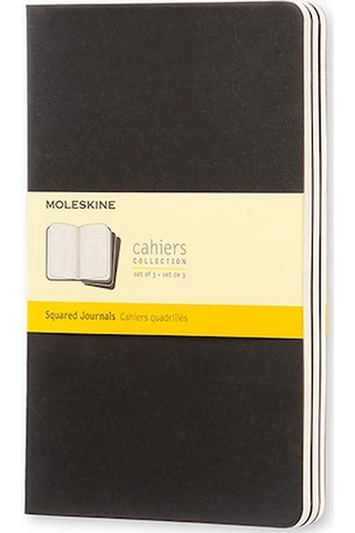 Moleskine 13X21 3'Lü Set Düz Siyah Butik Defter