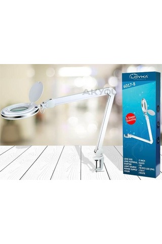 Loyka Ayarlanabilir 90 Led Işık Seviyeli Masaüstü Büyüteç 8x
