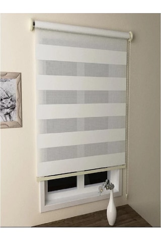 Networkavm Beyaz Stor Zebra Perde Ok-v1 Beyaz