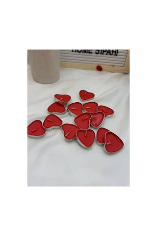 Tealight Mum 15 Adet Kalpli Kırmızı