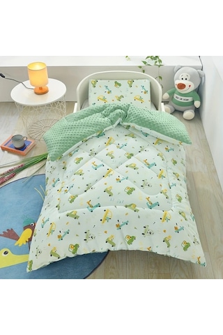 Elmpaly Araba Desenli 48x40 İnç Bebek Ve Çocuklar İçin 4 Mevsim Yumuşak Tüylü Yorgan