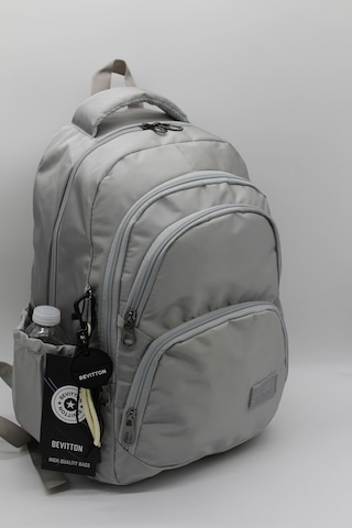 Gri Unisex Okul Çantası Su Geçirmez Kumaş Unisex Okul Sırt Çantası 34600 Gri